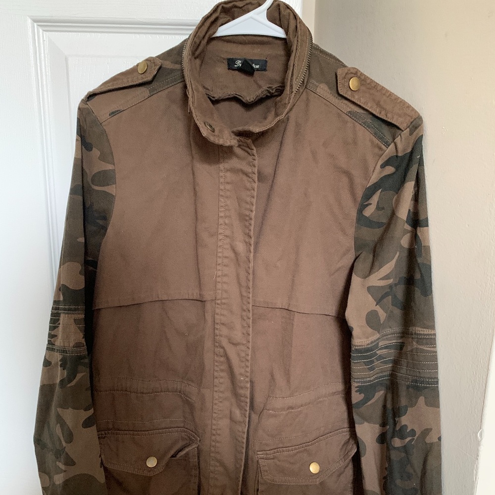 Army print jacket